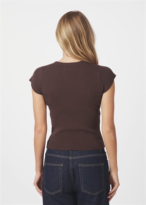 Tirra knit tee Brown Neo Noir 